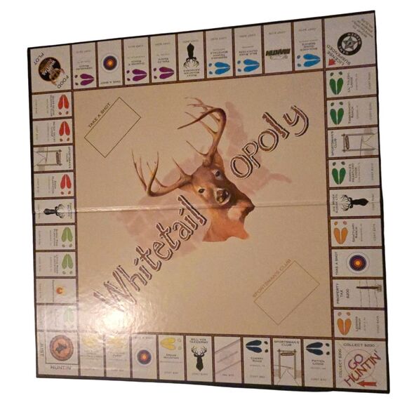 MONOPOLY WHITETAILOPOLY BOARD GAME THE HUNT HAS BEGUN 100% COMPLETE WHITETAIL - Picture 6 of 9